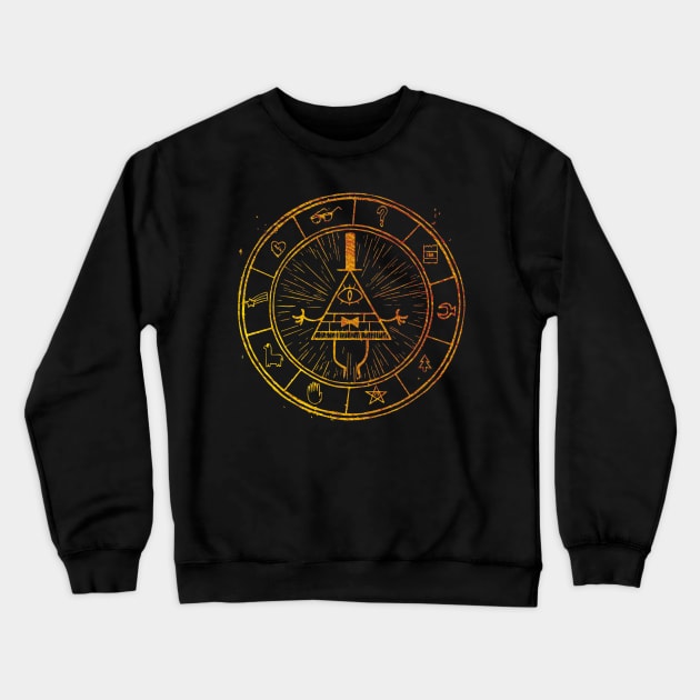 The Bill Cipher Wheel Crewneck Sweatshirt by nimsic